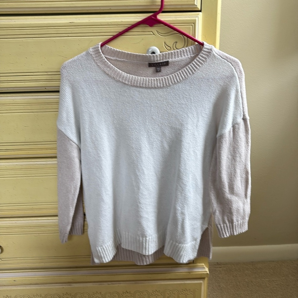 Beautiful two toned womens Lilla P sweater